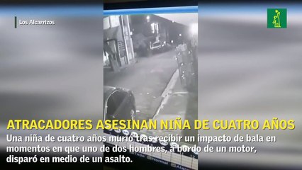 Desconocidos asesinan una niña de 4 años y hieren a su padre en medio de un asalto