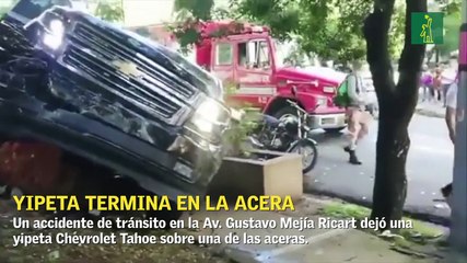 Se regista accidente en la Av. Gustavo Mejía Ricart