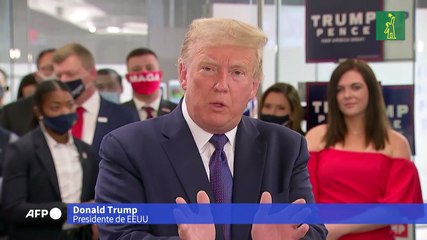 Trump: votantes tienen "derecho a conocer" el ganador el día de la elección