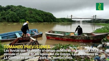 Moradores de La Ciénaga se preparan para las inundaciones ante el aumento del caudal del Ozama