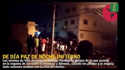 Vecinos del Villa Germán denuncian violación al toque de queda en un calle de su sector