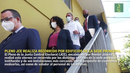 Pleno JCE realiza recorrido por edificios de la sede principal; evalúan estado de las instalaciones