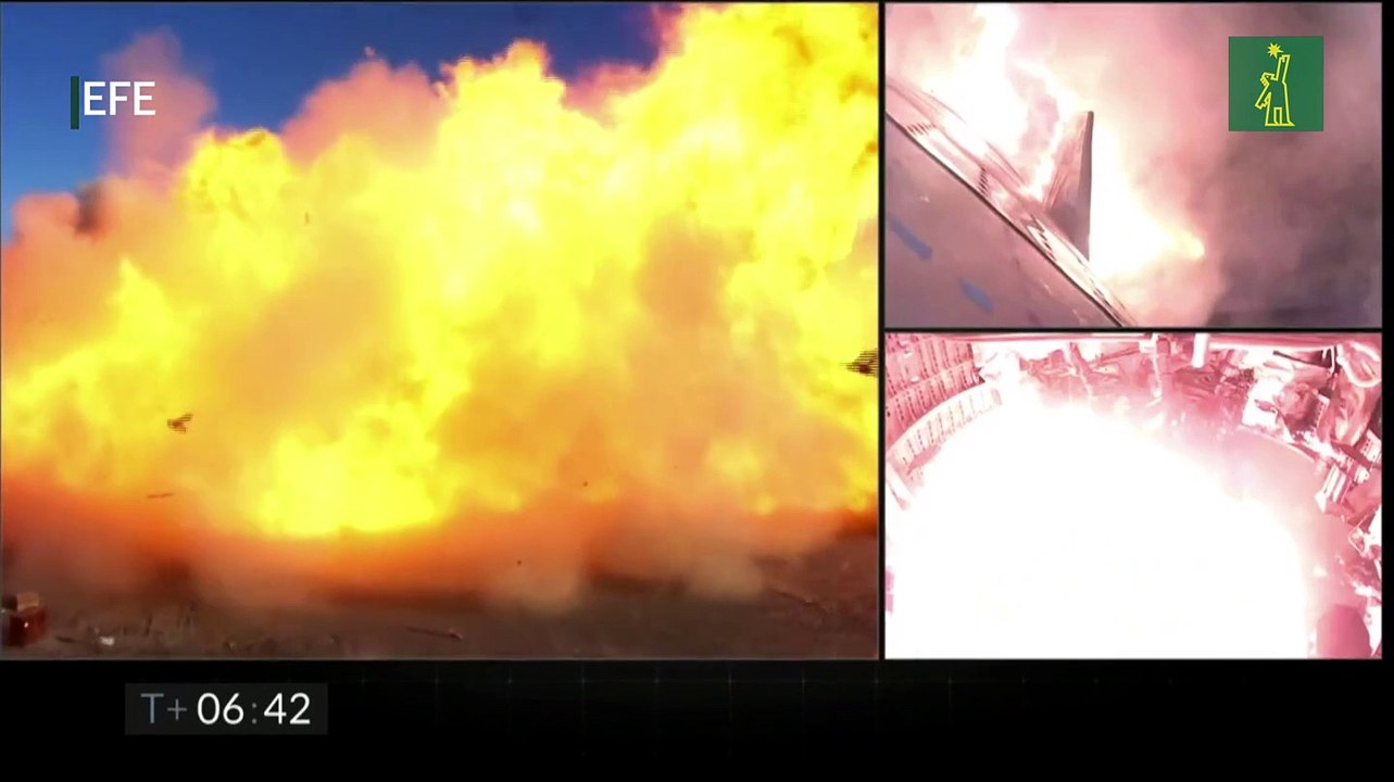 Una nave de SpaceX explota durante un aterrizaje de prueba