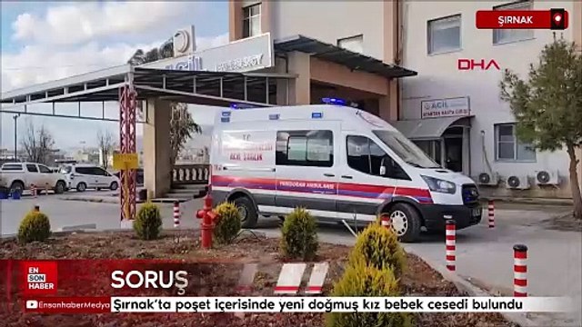 Şırnak'ta poşet içerisinde yeni doğmuş kız bebek cesedi bulundu