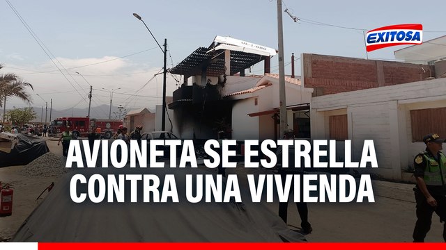Avioneta con dos personas a bordo se estrella contra una vivienda en San Bartolo: Ocupante está GRAVE