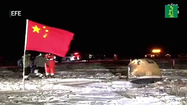 La sonda china Chang'e 5 regresa a la Tierra con muestras lunares