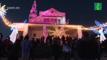 En Bogotá músicos inauguran alumbrado navideño en basílica de Monserrate