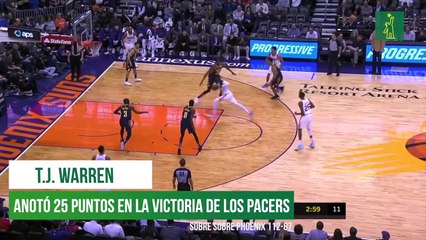 Pacers superaron a los Suns 112 -87 con gran actuación de T.J Warren