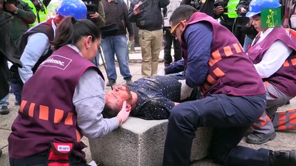 Mexicanos participan en macrosimulacro en medio de recuerdos