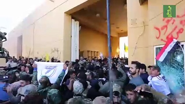 Milicias chiíes rebajan la tensión y abandonan la Embajada de EEUU en Bagdad