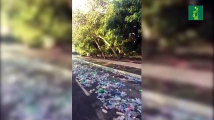 Así amaneció el Parque Mirador Sur esta mañana