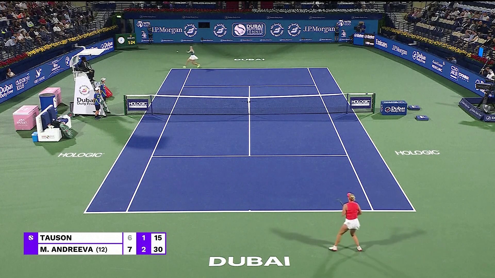 Mirra Andreeva es la campeona más joven de un WTA 1000 en Dubái y