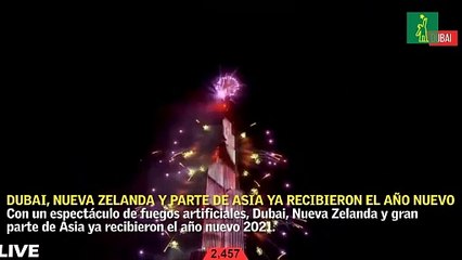 Dubai, Nueva Zelanda y parte de Asia ya recibieron el año nuevo