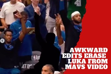 Incredible scene! Luka Doncic is cutted and edited in a official social media video