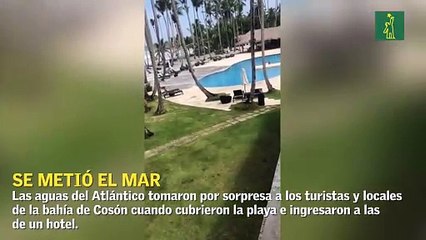 El Atlántico le dio un susto a los turistas de la bahía de Cosón