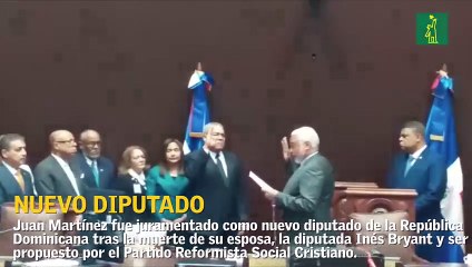 Juan Martínez, esposo de Inés Bryant le sustituye en Cámara de Diputados