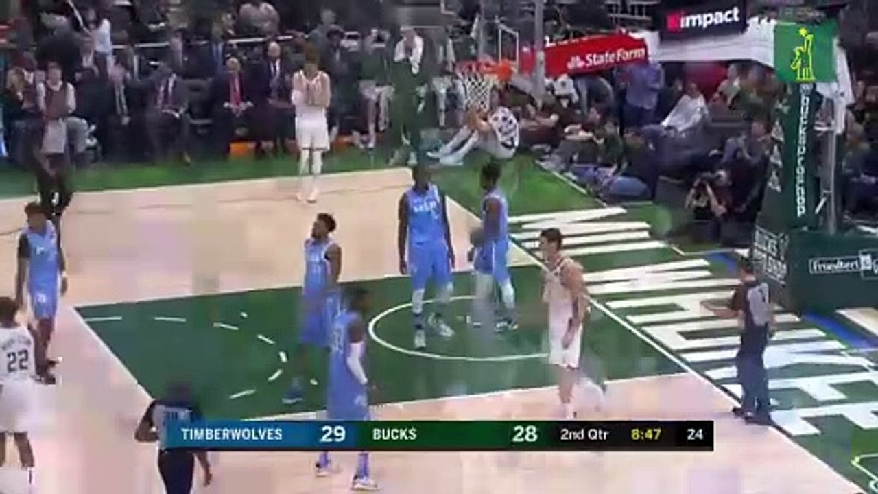 Giannis Antetokounmpo guió el triunfo de los Bucks sobre los Timbrewolves