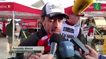 Alonso salva cuarta etapa al hacer 150 kilómetros sin ruedas de repuesto