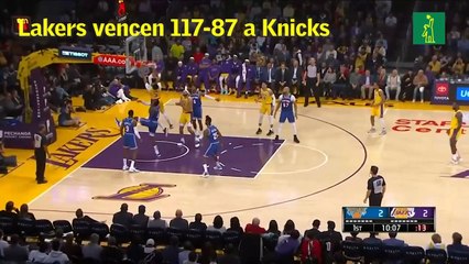 Lakers vencen a Knicks 117-87