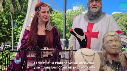 Se abre una puerta mágica para un viaje al Medioevo en La Plata