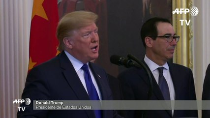 Trump celebra el "crucial" acuerdo comercial entre EEUU y China