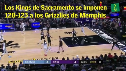 Los Kings de Sacramento se imponen 128-123 a los Grizzlies de Memphis