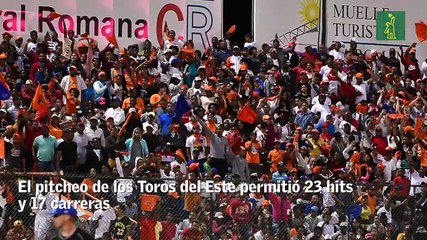 Pelota Invernal: Tigres masacraron a los Toros en el primero de la final