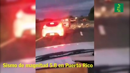 Sismo de magnitud 5.8 en Puerto Rico
