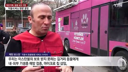 유기동물을 위한 '이동식 버스 병원' 운영하는 튀르키예 / YTN