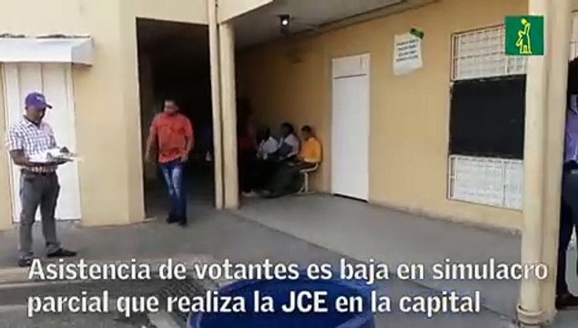 Asistencia de votantes es baja en simulacro parcial que realiza la JCE en la capital