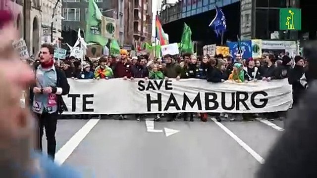 Greta Thunberg participa en la protesta estudiantil Fridays for future de Hamburgo