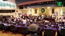 Presidente de Congreso salvadoreño denuncia 