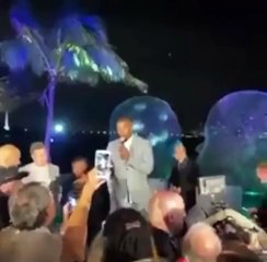 Jamie Foxx bailando merengue en el Super Bowl’s2020 Party