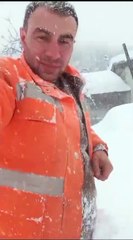 Çangal'da kar kalınlığı 110 santimetre üzerine çıktı