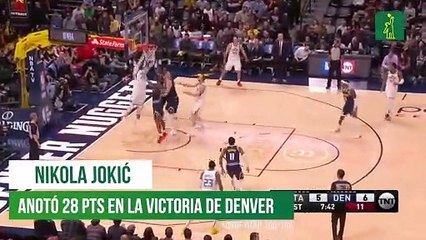 Nikola Jokić fue el mejor de Denver en triunfo sobre Utah