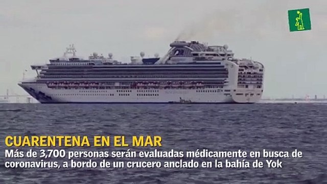 Japón pone en cuarentena barco con 3,500 pasajeros por un caso de coronavirus