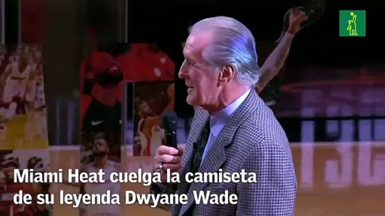 Miami Heat cuelga la camiseta de su leyenda Dwyane Wade