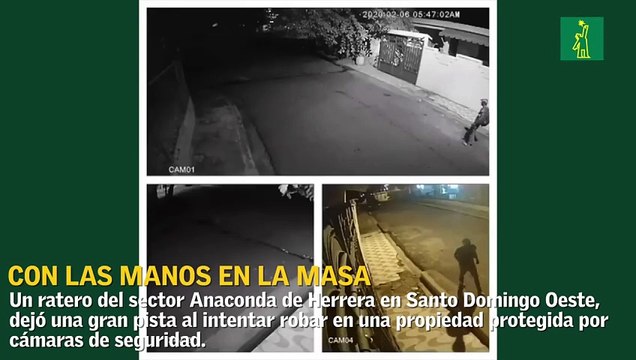 Ladrón deja ver su rostro mientras roba casa en Herrera