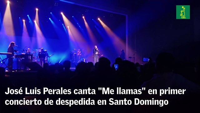 José Luis Perales canta Me llamas en primer concierto de despedida en Santo Domingo