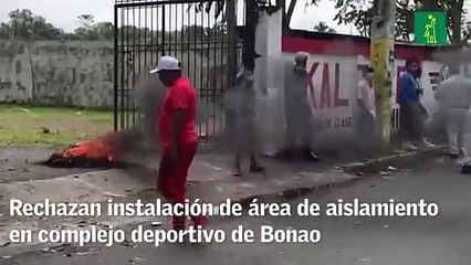 Rechazan instalación de área de aislamiento en complejo deportivo de Bonao