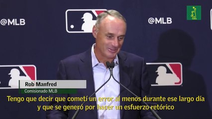 Rob Manfred se disculpa pero no para lluvia de críticas y amenazas contra los Astros