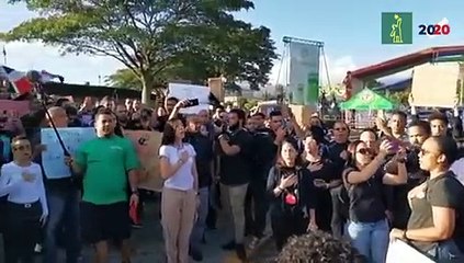 Protestas en Santiago contra Junta Central Electoral