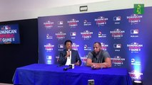 Pedro Martínez y Vladimir Guerrero hablan sobre su experiencia en juegos de exhibición en RD