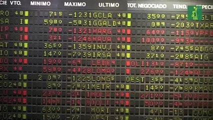 Se desploma la Bolsa de Buenos Aires