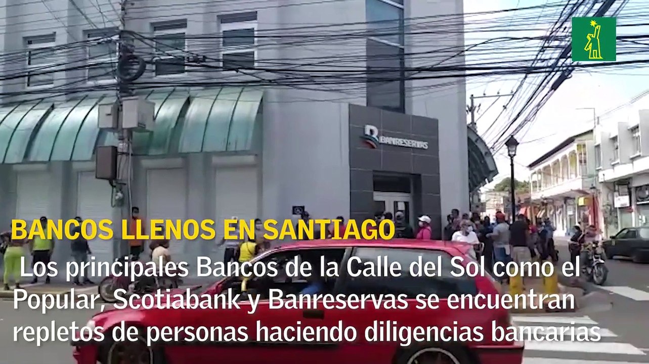Principales bancos de Santiago con largas filas