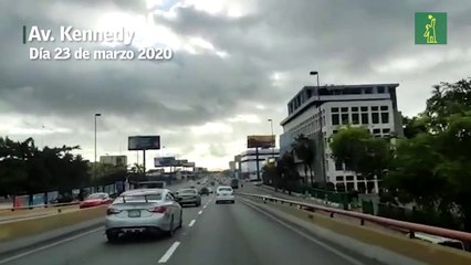Así lucen las calles de Santo Domingo este lunes