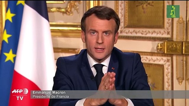 Macron declara la guerra al coronavirus e impone un confinamiento casi total en Francia