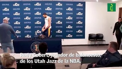 La  broma de Rudy Gobert, el jugador que habría dado positivo en la NBA