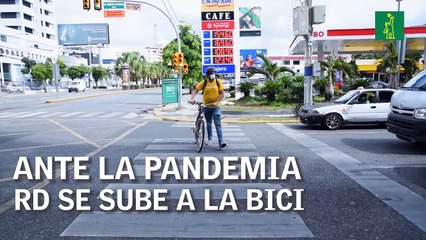Ante la pandemia, ciclista dominicano promueve el uso de la bicicleta como alternativa de movilidad