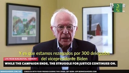 Bernie Sanders se retira de la campaña para la candidatura demócrata
